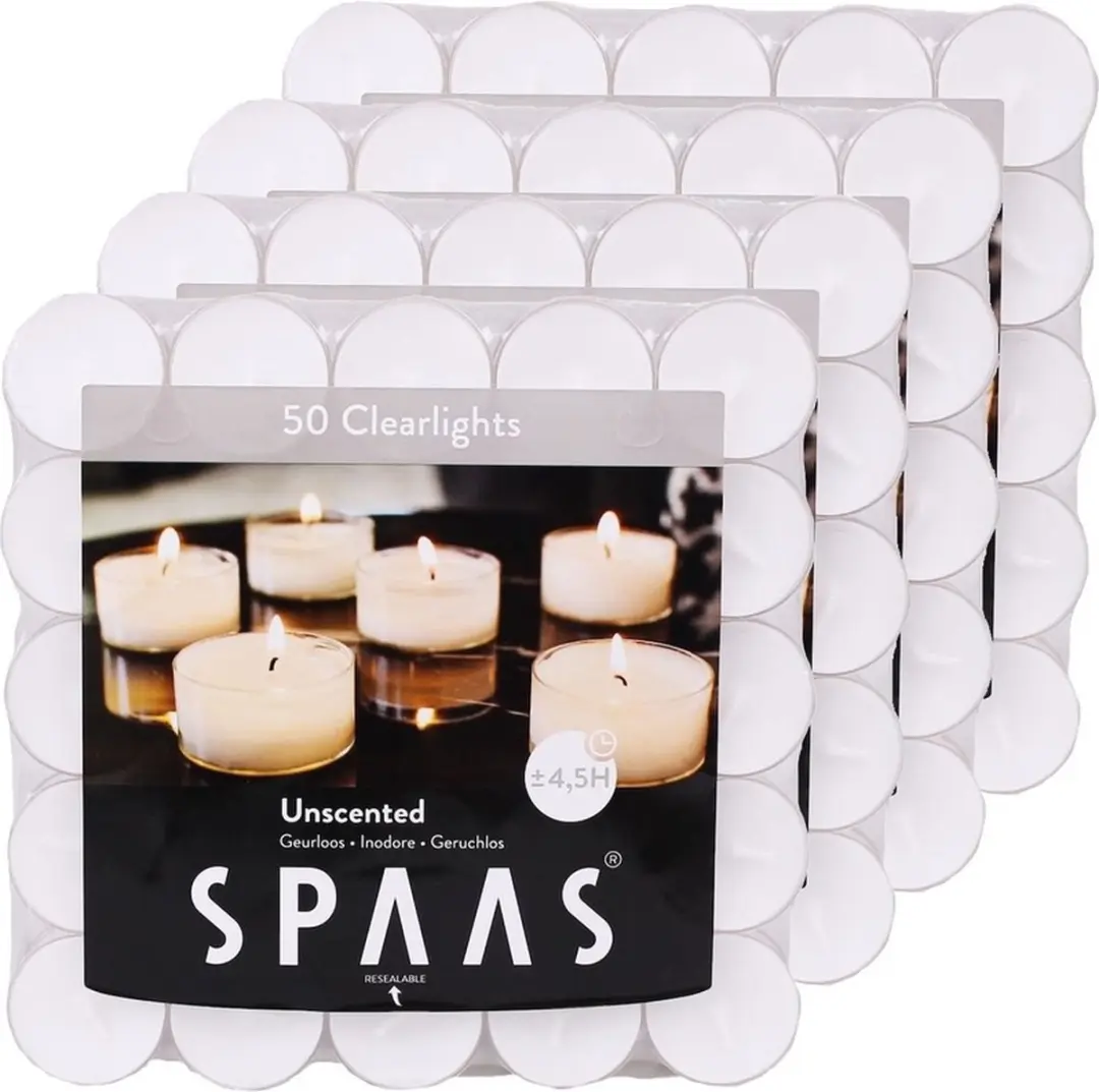 Spaas Clearlights theelichtjes/waxinelichtjes