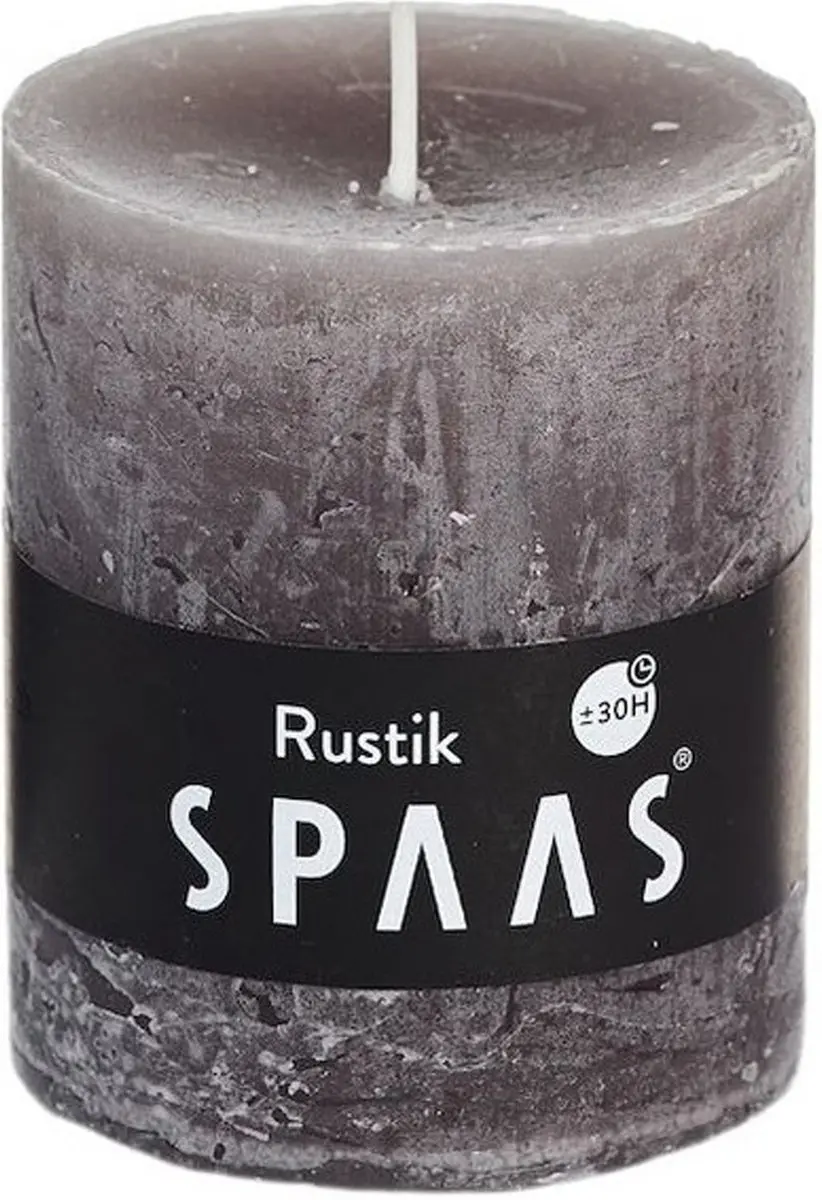 Spaas rustieke cilinderkaars/stompkaars