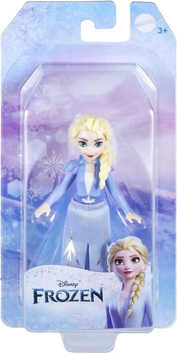 Disney Frozen Elsa Modepop HLW98 - 9cm - Geel/Blauw
