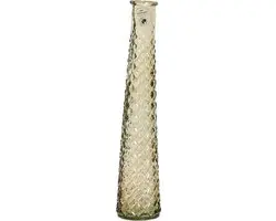 Decoris Vaas/bloemenvaas van gerecycled glas