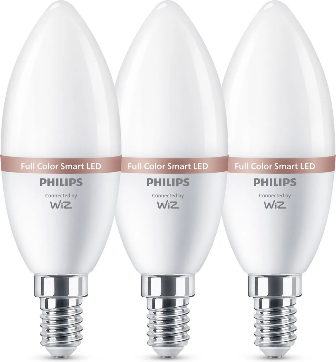 Philips LED Kaarslamp C37 E14 - 3 Stuks