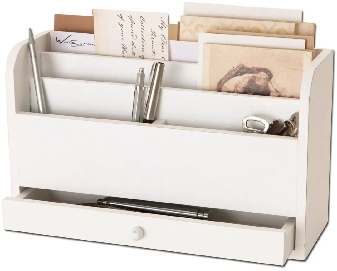 Loberon Kaspian Tafelsecretaire - Antiekwit - afbeelding 3 van 4