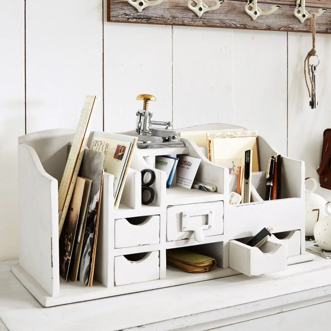 Loberon Levin Organizer - 8 vakken - Wit - afbeelding 2 van 4
