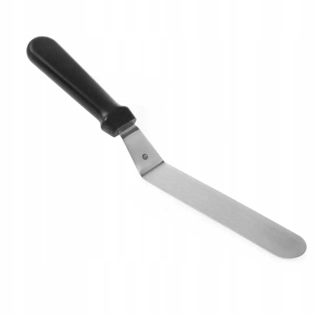 Roestvrijstalen Hoekspatel 200x32 mm met Polypropyleen Handvat