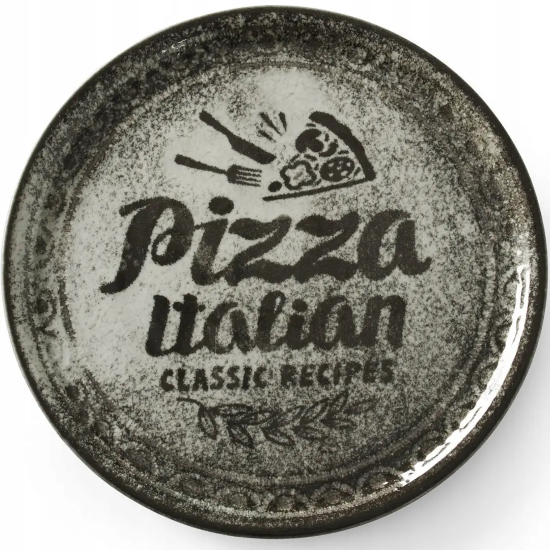 Hendi Pizzaborden Porselein Zwart 31cm