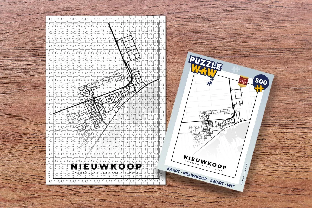 PuzzleWow Nieuwkoop Legpuzzel 500 Stuks - Multicolor