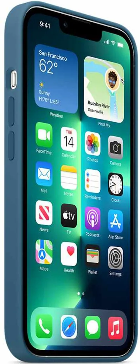 Apple Siliconen Hoesje MM2Q3ZM/A iPhone 13 Pro Max - IJsblauw