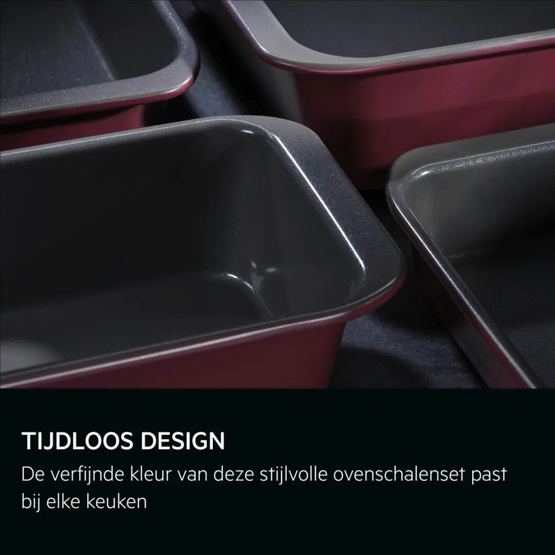 AEG A9OOECTS Braadsledeset - 3-delig - Rood - afbeelding 2 van 6