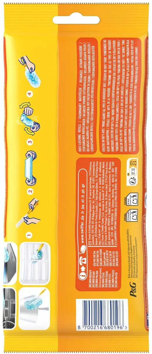 Swiffer Stofmagneet Startset - 1 Handvat + 1 Navuldoek - afbeelding 2 van 6
