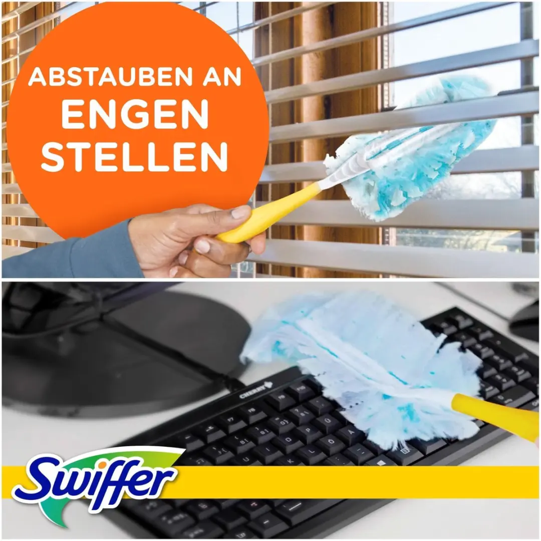 Swiffer Stofmagneet Startset - 1 Handvat + 1 Navuldoek - afbeelding 5 van 6
