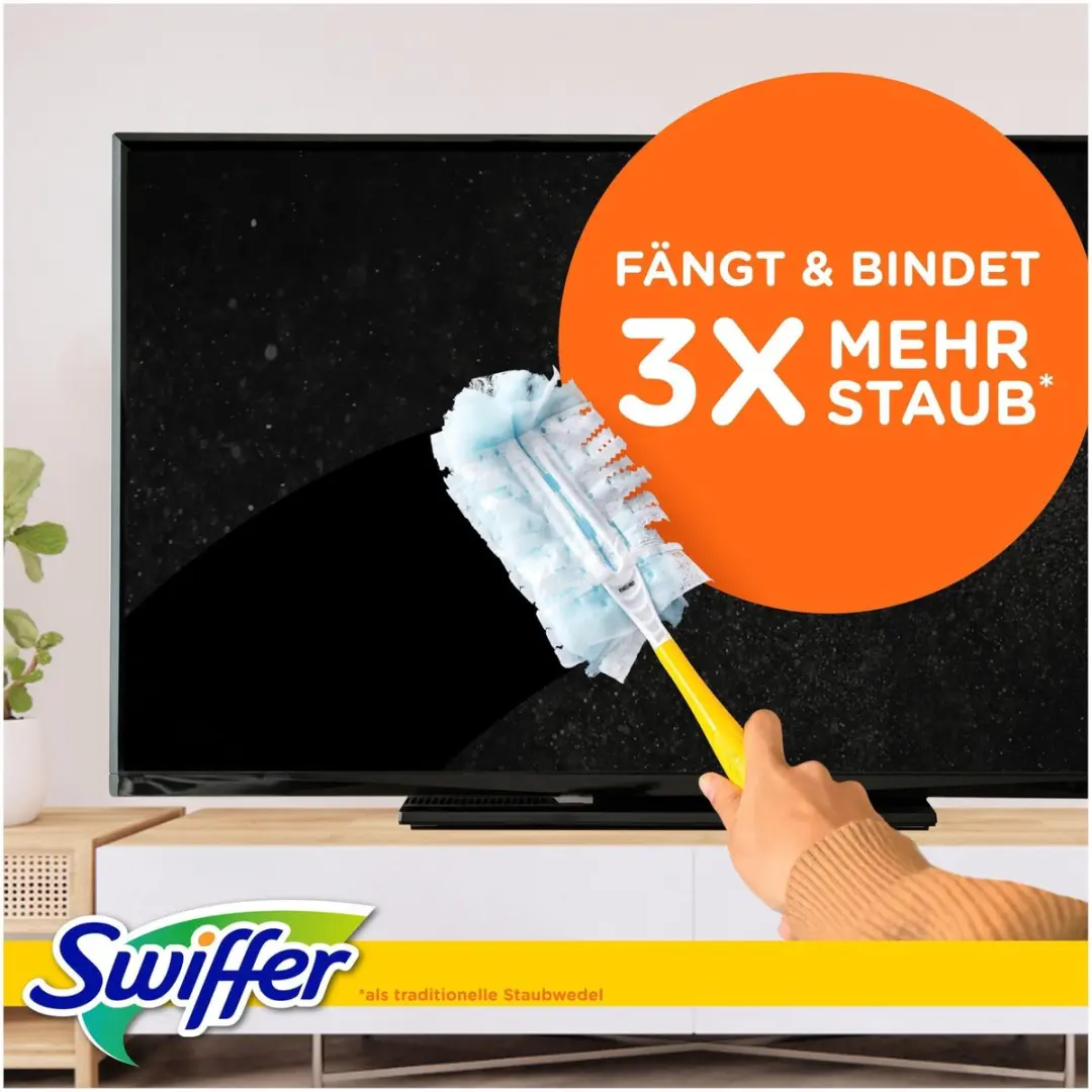 Swiffer Stofmagneet Startset - 1 Handvat + 1 Navuldoek - afbeelding 3 van 6