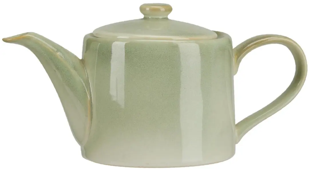 Excellent Housdeware Theepot Oriental - keramiek - 900 ml - groen - met deksel