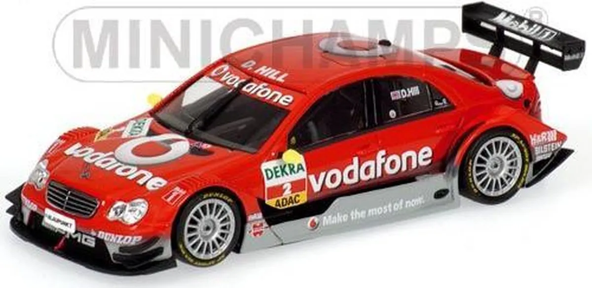 Mercedes-Benz C-Class DTM #2 Brands Hatch AMG 2006 - 1:43 - Minichamps Rood