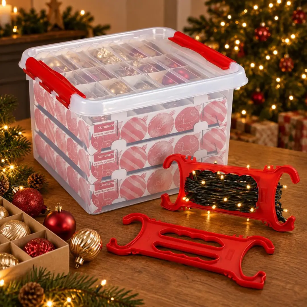 Sunware Kerstballen opbergbox