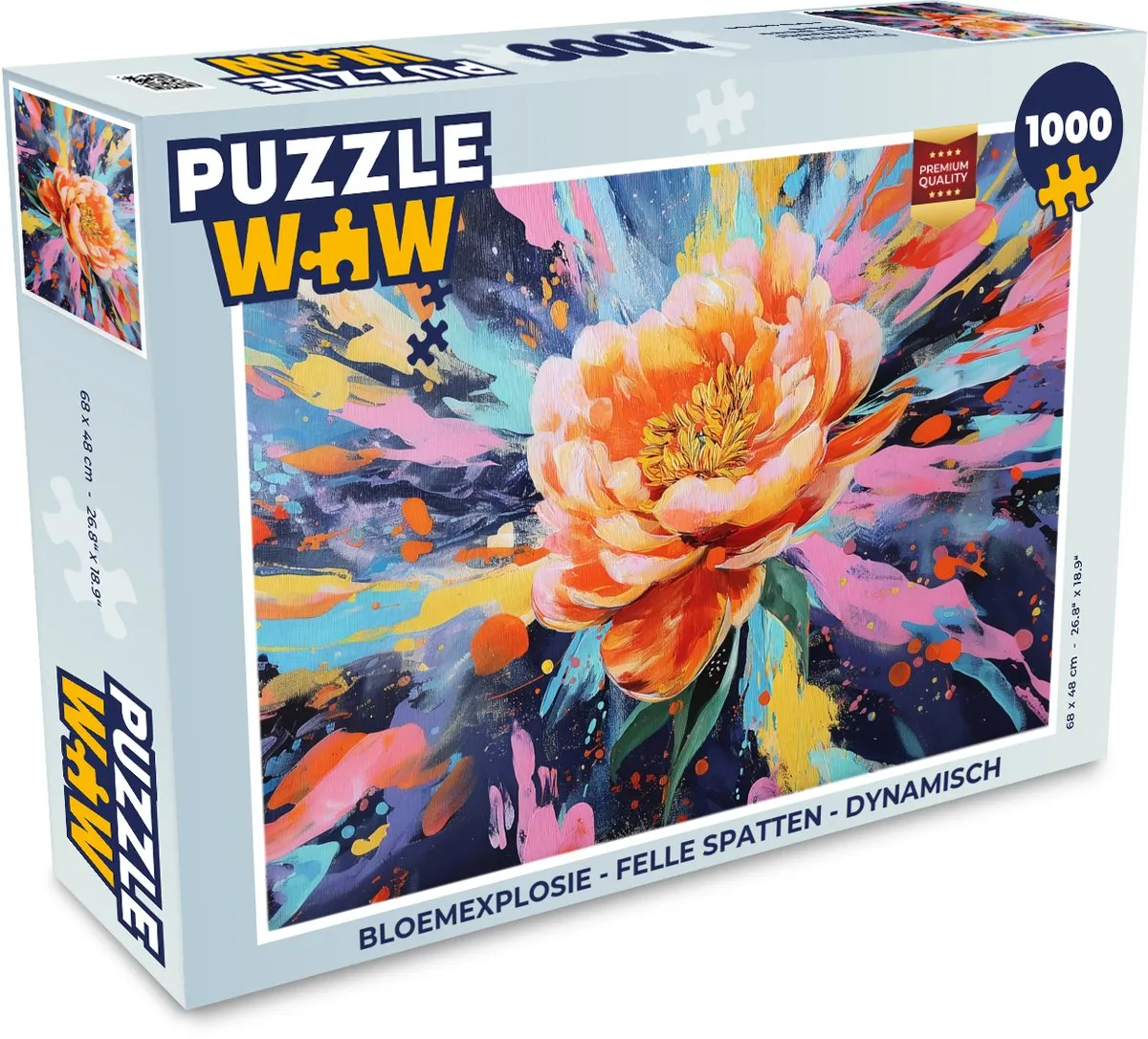 PuzzleWow Bloemexplosie Legpuzzel 1000 Stuks - Dynamisch