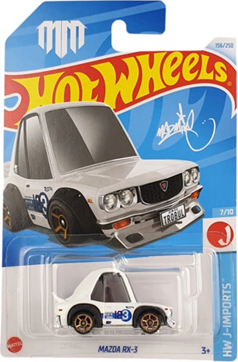 Hot Wheels Mazda RX-3 White 21A