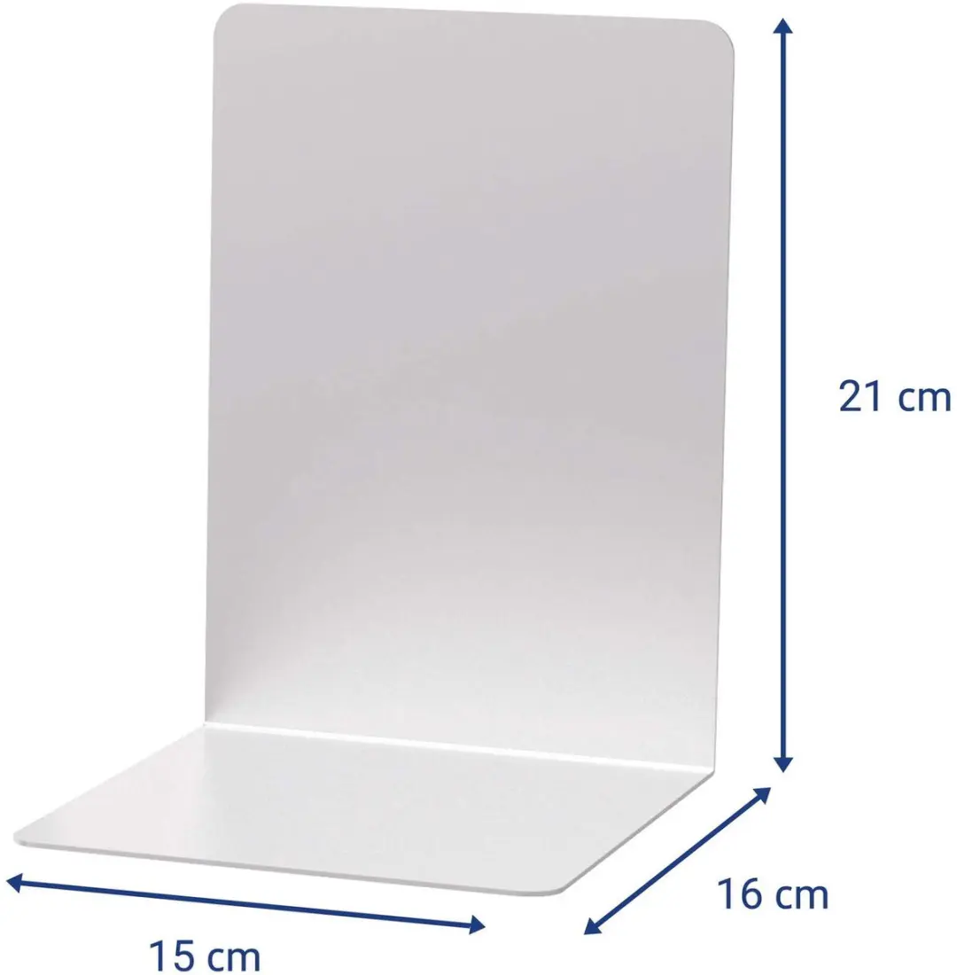 MAUL Boekensteunen Aluminium 16x15x21cm - 2 Stuks - afbeelding 2 van 6