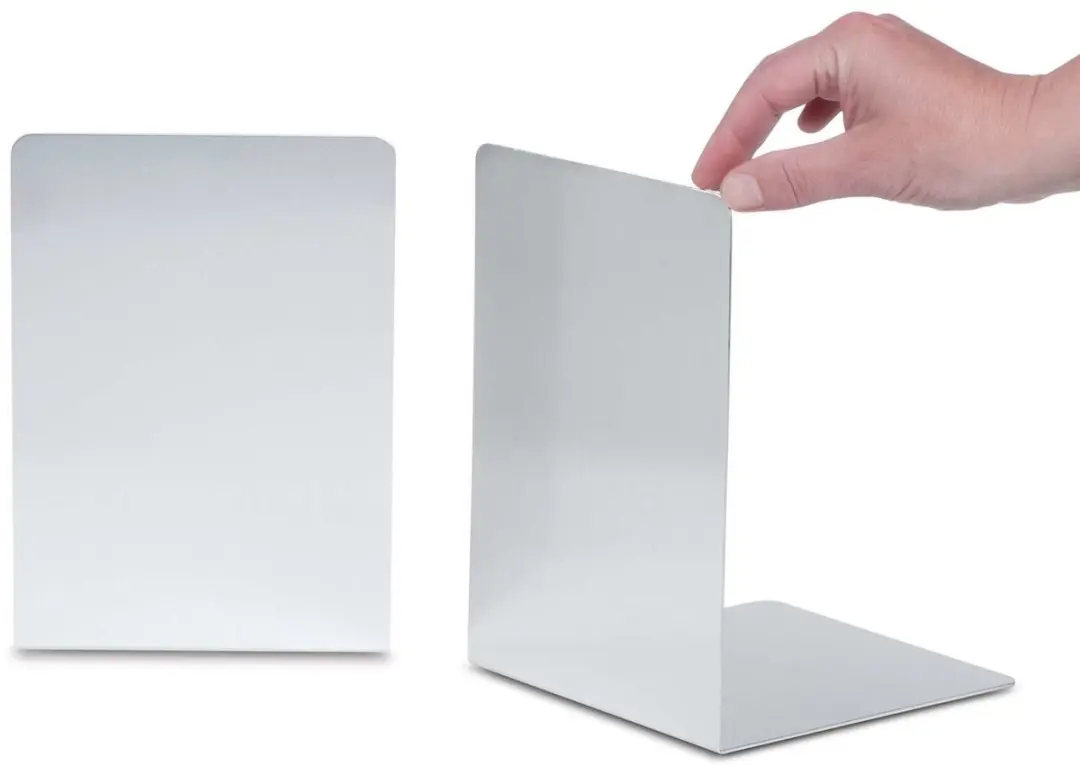 MAUL Boekensteunen Aluminium 16x15x21cm - 2 Stuks - afbeelding 3 van 6