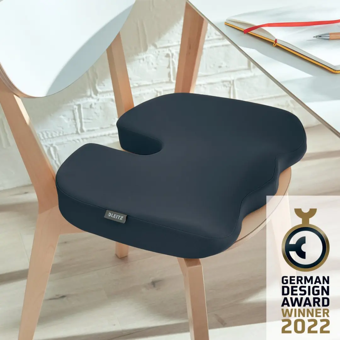 Leitz Ergo Cosy Zitkussen - Fluweel Grijs - afbeelding 6 van 6