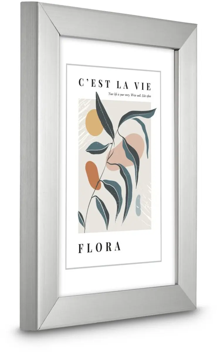 Hama Flora Fotolijst 10x15cm - Zilver - afbeelding 2 van 6