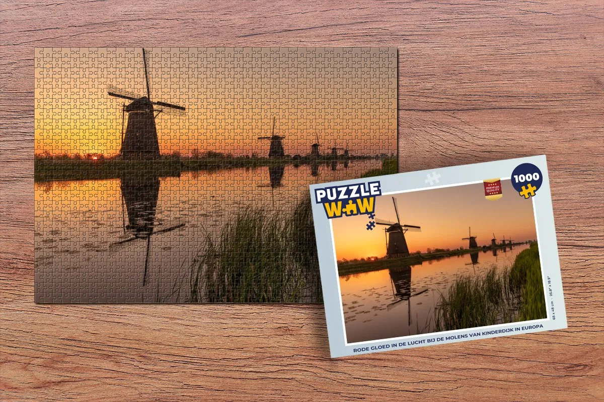 PuzzleWow Horizon Holland Legpuzzel 1000 Stuks - Multicolor
