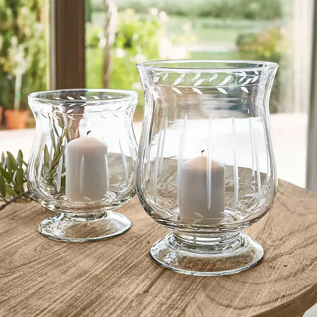 Loberon Moon Windlicht - 2 Stuks Ø12cm Heldere Kleur - afbeelding 6 van 6