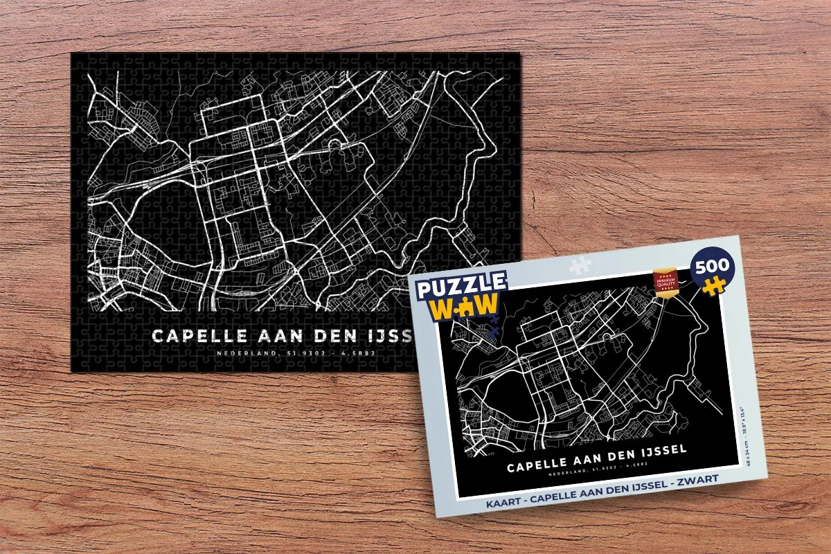 PuzzleWow Legpuzzel 500 Stuks - Capelle aan den IJssel - Multicolor