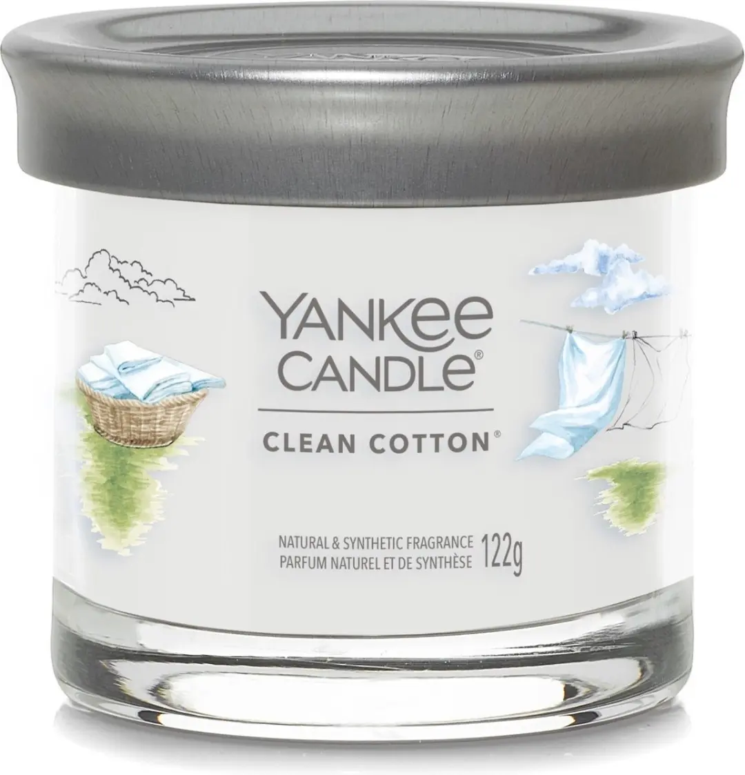 Yankee Candle Clean Cotton Signature Small Tumbler - Wit - afbeelding 2 van 4