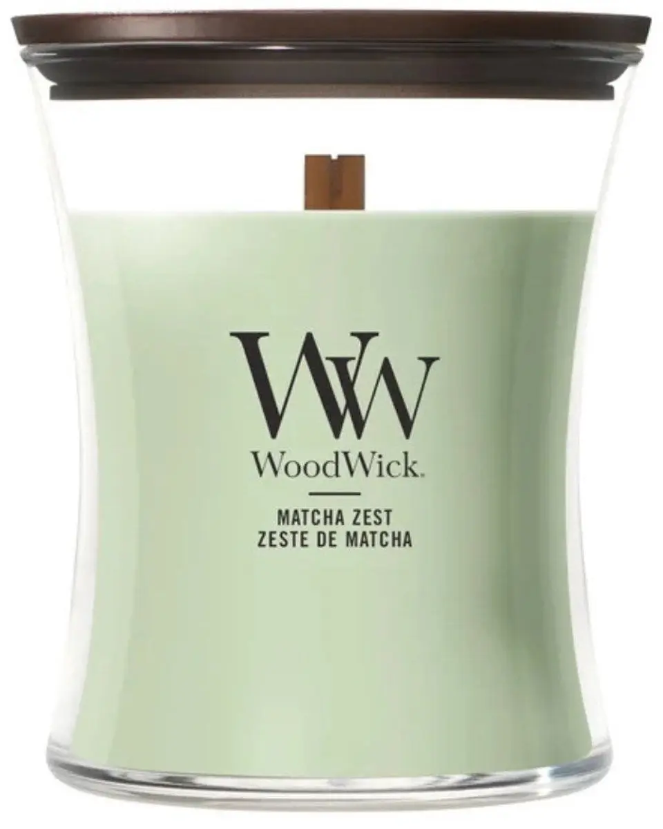 WoodWick Matcha Zest Geurkaars - 60 Branduren - afbeelding 6 van 6