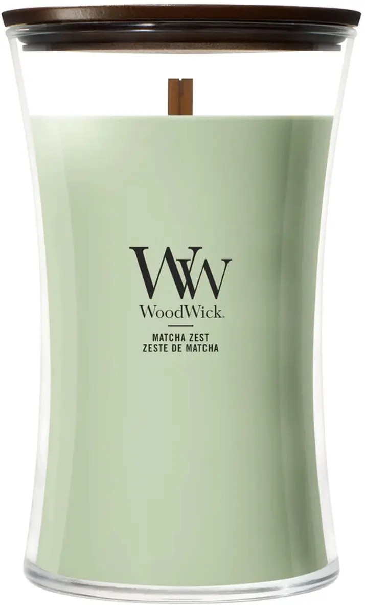 Woodwick Matcha Zest Hourglass Geurkaars 130u