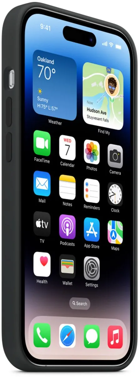 Apple Siliconen Hoesje MagSafe iPhone 14 Pro - Middernacht