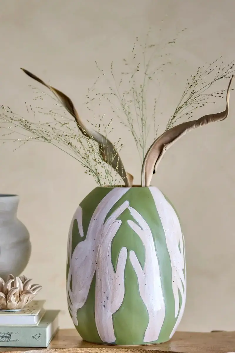 Bloomingville Adalena Vaas Groen - afbeelding 4 van 6