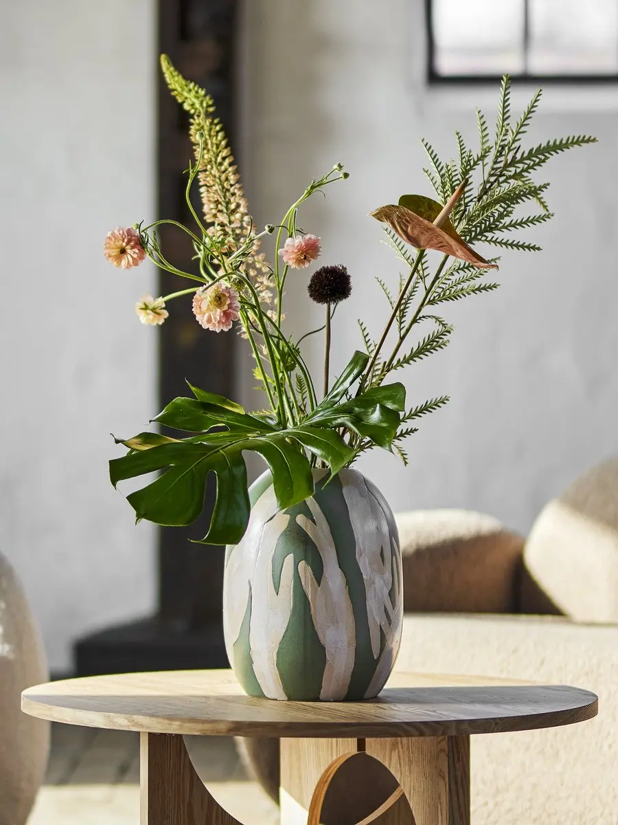 Bloomingville Adalena Vaas Groen - afbeelding 3 van 6