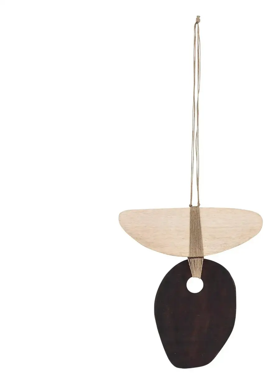 Bloomingville Wanddecoratie eikenhout Yoki 30cm
