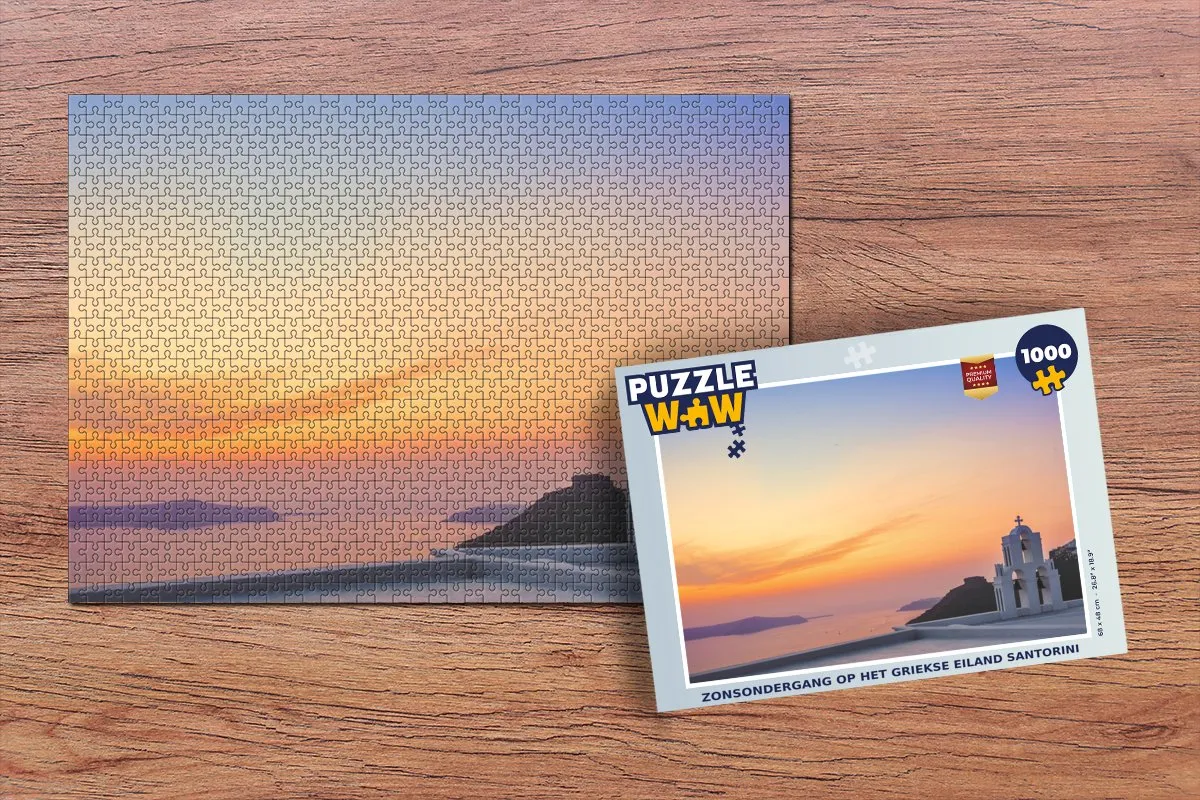 PuzzleWow Zee Hemel Legpuzzel 1000 Stuks - Multicolor