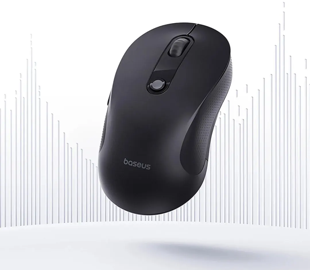 Baseus F02 Draadloze Bluetooth-Muis - 1600DPI - Transparant - afbeelding 5 van 6