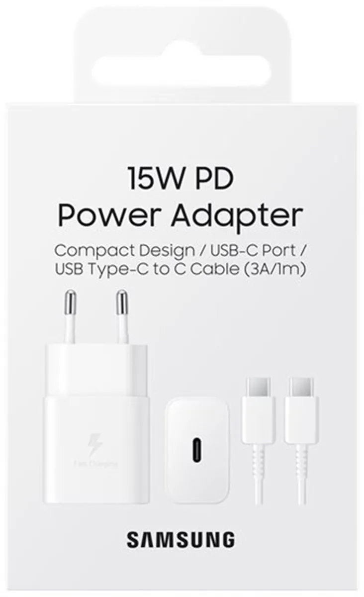 Samsung EP-T1510XWEGEU USB-C Adapter 15W - 1m - Wit
