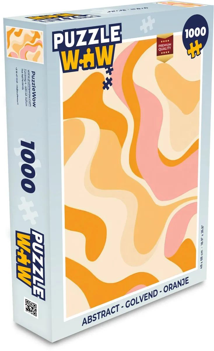 PuzzleWow Abstract Golvend Legpuzzel 1000 Stuks