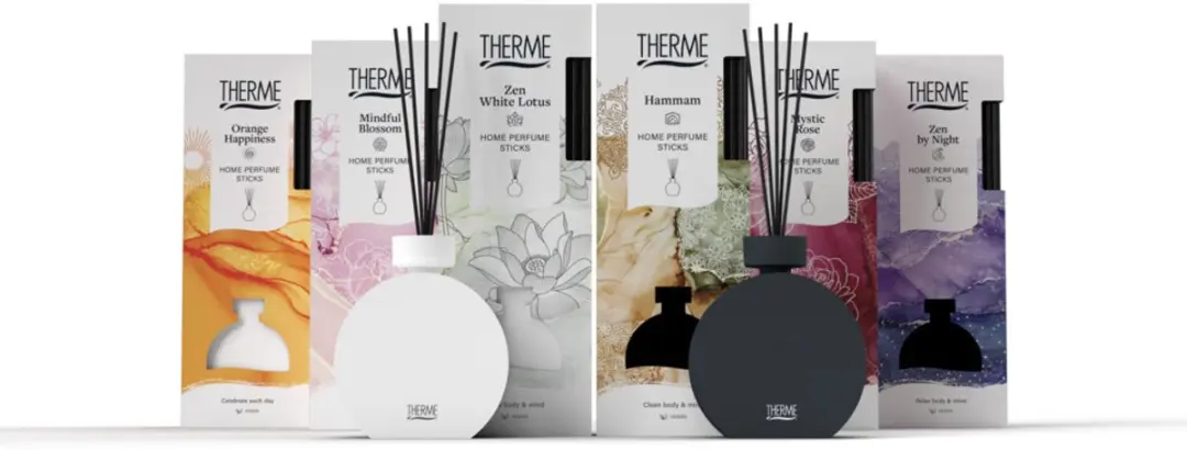 Therme Orange Happiness Home Perfume Sticks - 6x 150ml - afbeelding 5 van 6