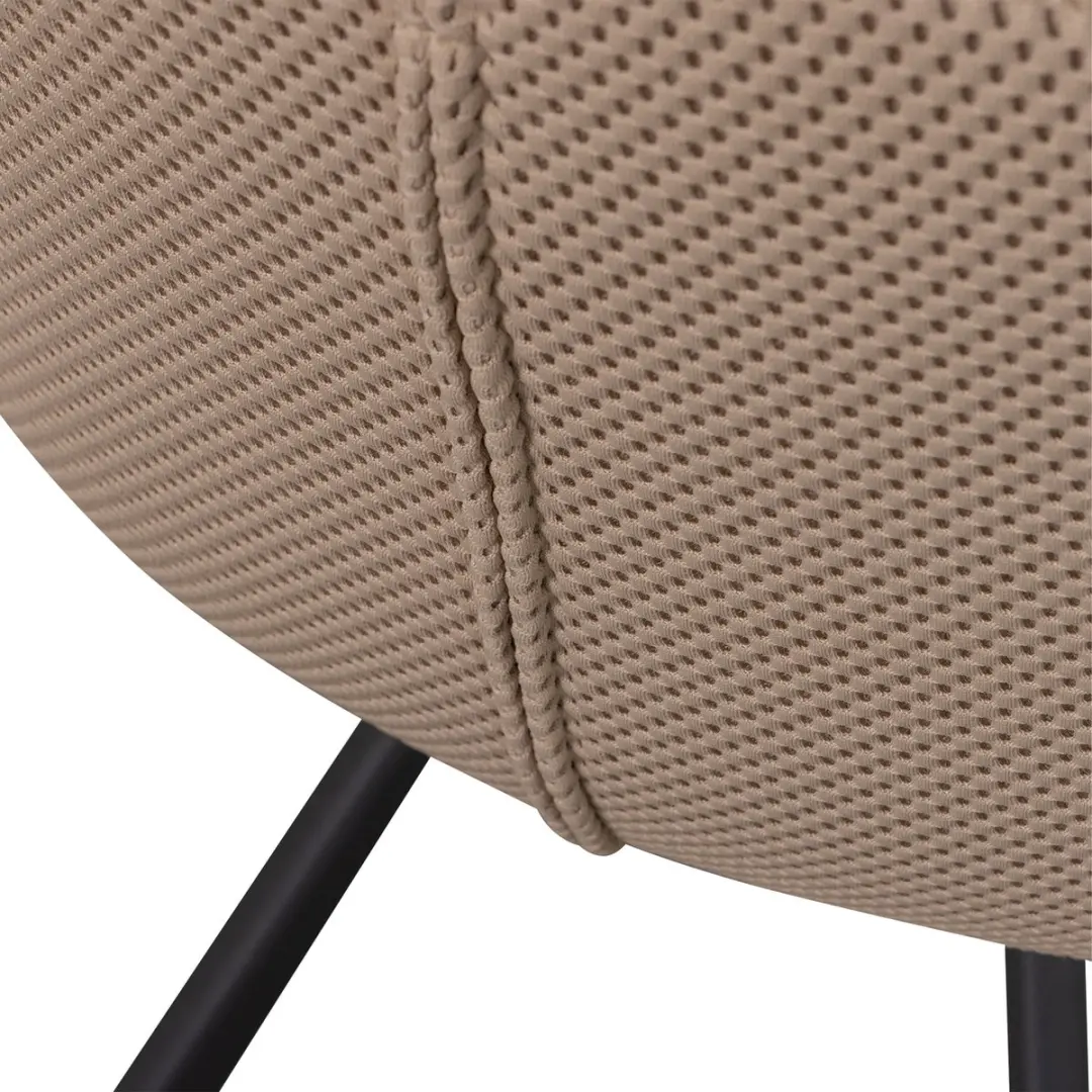 WOOOD Juno Eetkamerstoel Mesh Naturel - afbeelding 4 van 6