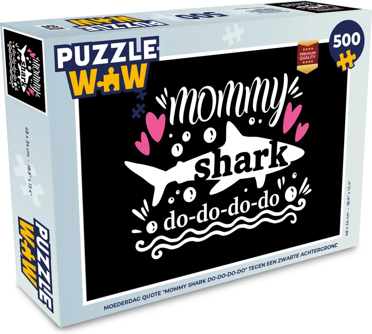PuzzleWow Baby Shark Legpuzzel 500 Stuks