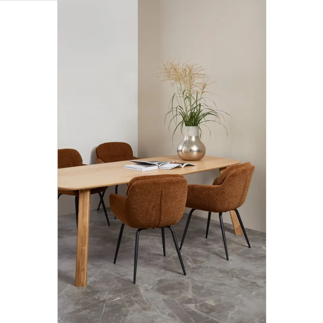 WOOOD Tablo Eettafel Deens Ovaal 220x100cm - Transparant - afbeelding 6 van 6