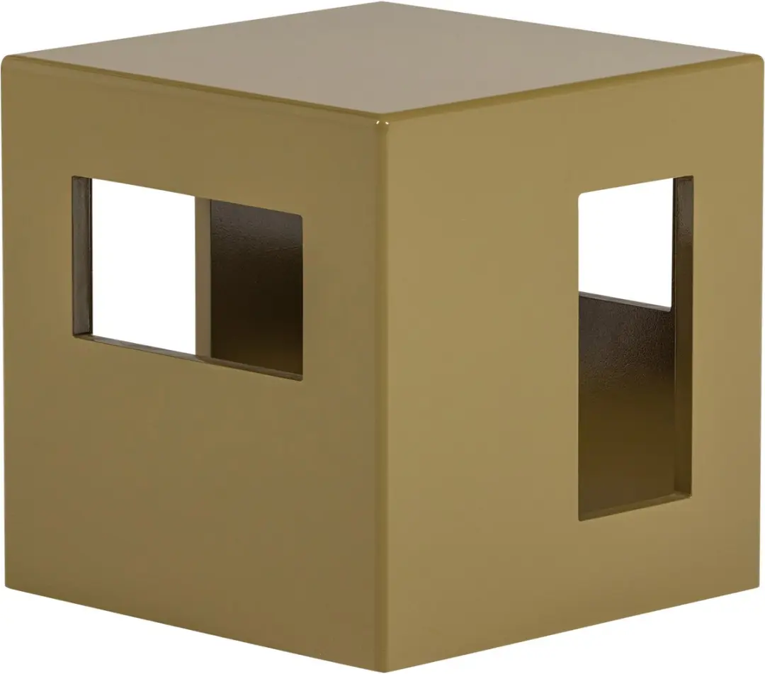 vtwonen Bijzettafel Vierkant 40x40cm Honinggeel - afbeelding 2 van 6