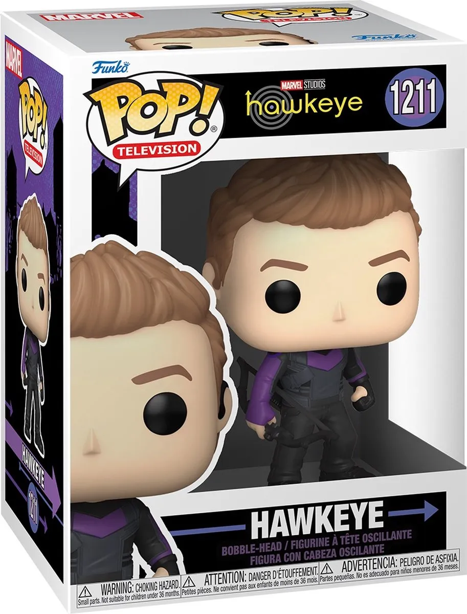 Marvel Funko POP! Hawkeye Verzamelfiguur 59480 - 9cm - Multicolor