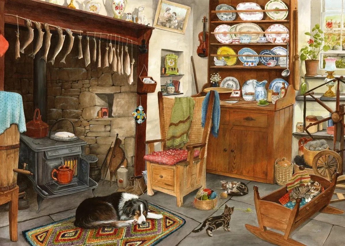 House of Puzzles Fisherman's Cottage - 500 Stuks Puzzel - Multicolor