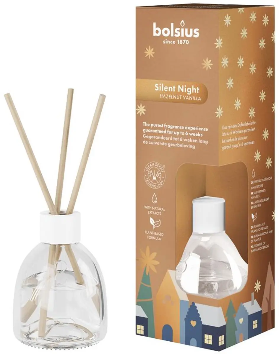 Bolsius Silent Night Geurstokjes 60ml - Geel - afbeelding 2 van 3