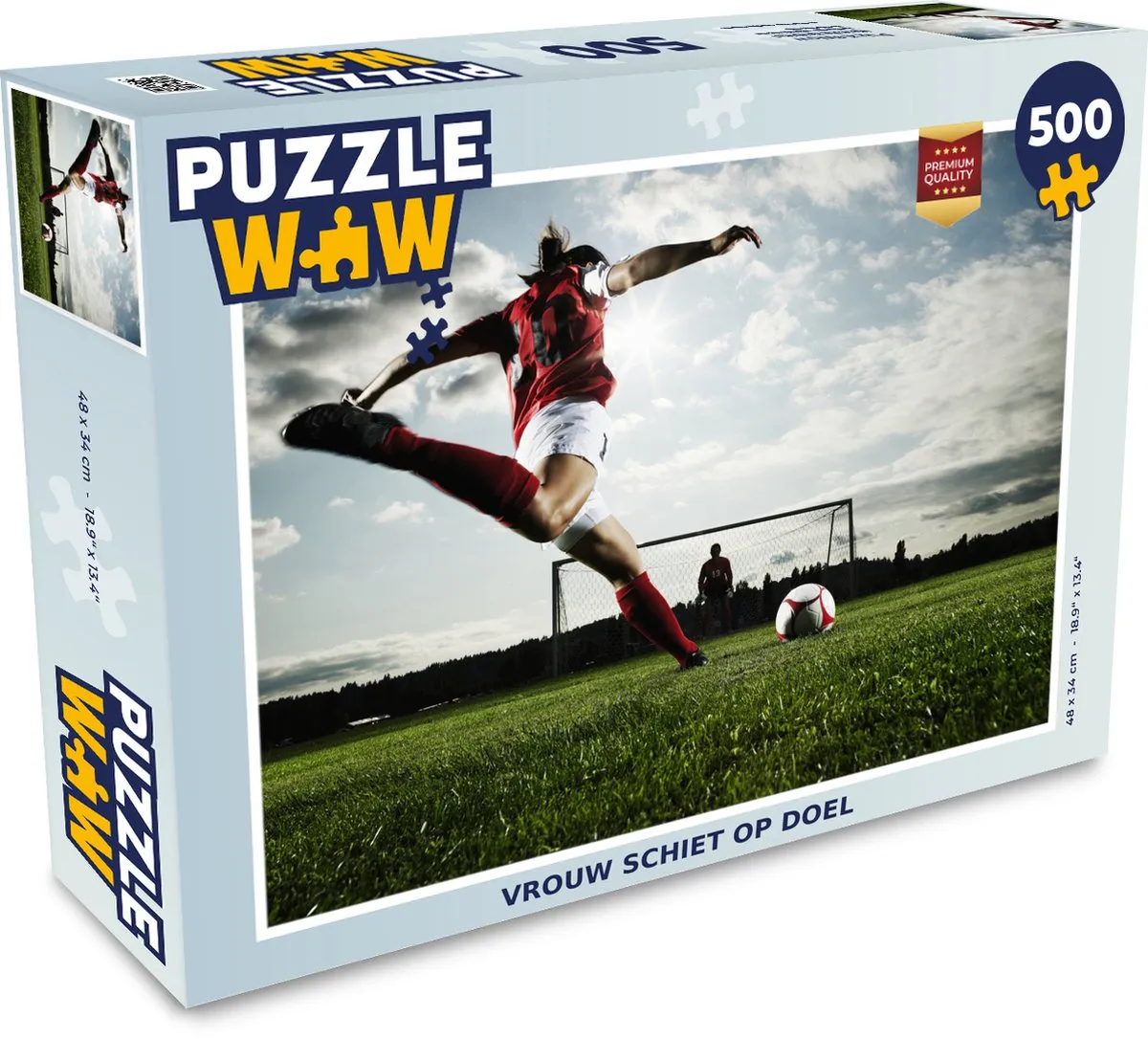 PuzzleWow Legpuzzel Vrouw Schiet Op Doel 500 Stuks