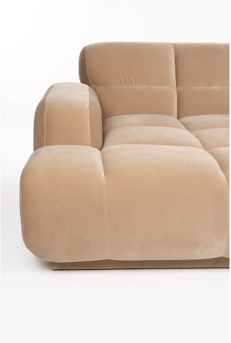 Zuiver Hazel Loungebank Links 267cm - Beige - afbeelding 4 van 6