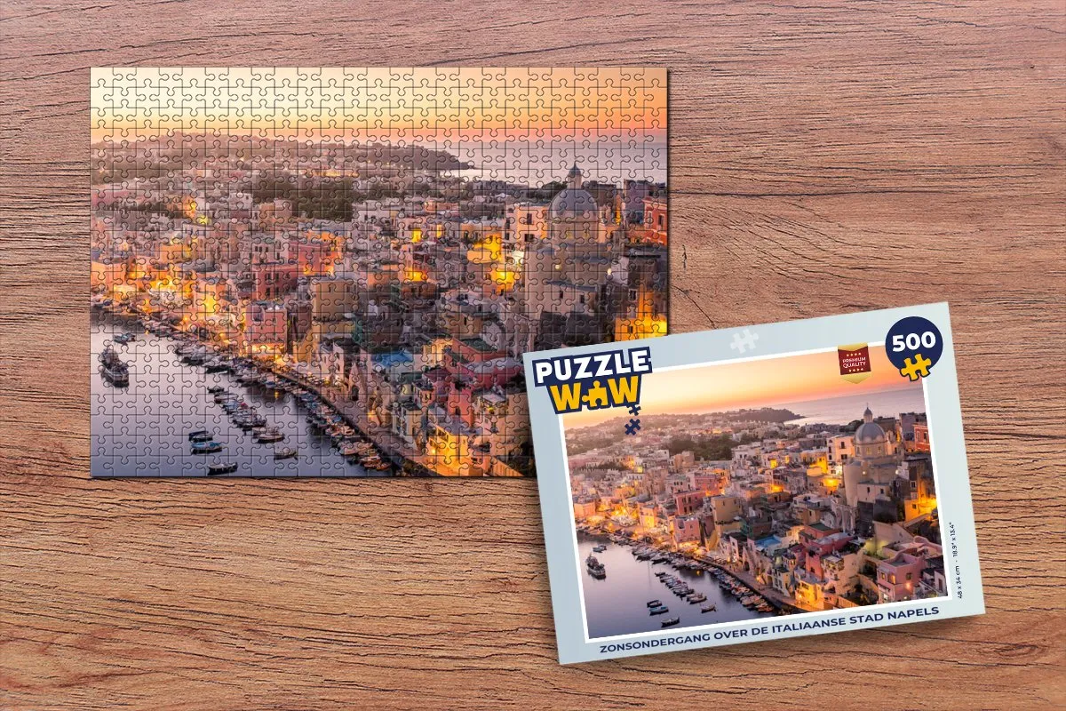 PuzzleWow Architectuur Italië Legpuzzel 500 Stuks - Multicolor