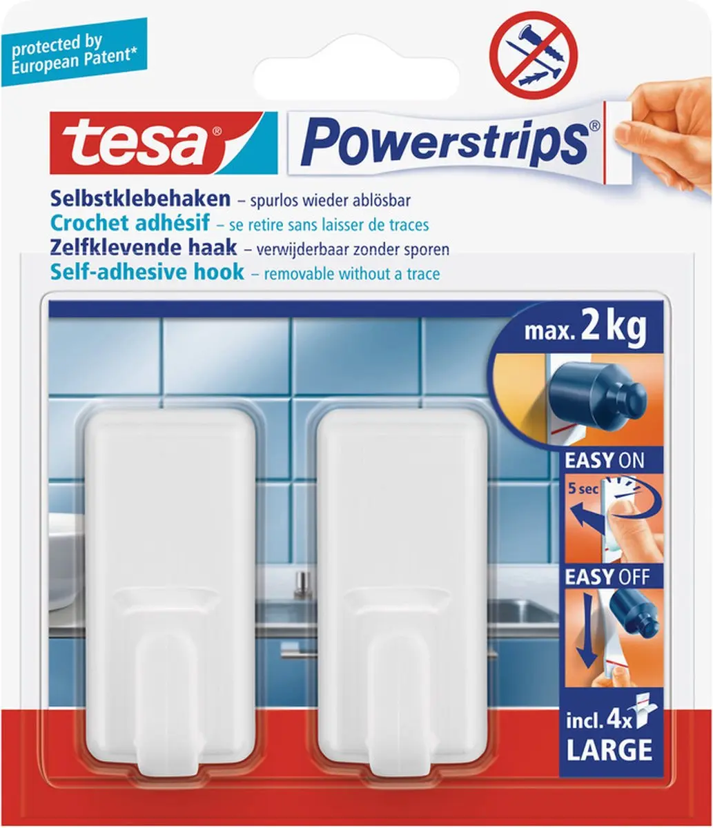 Tesa Powerstrips haken